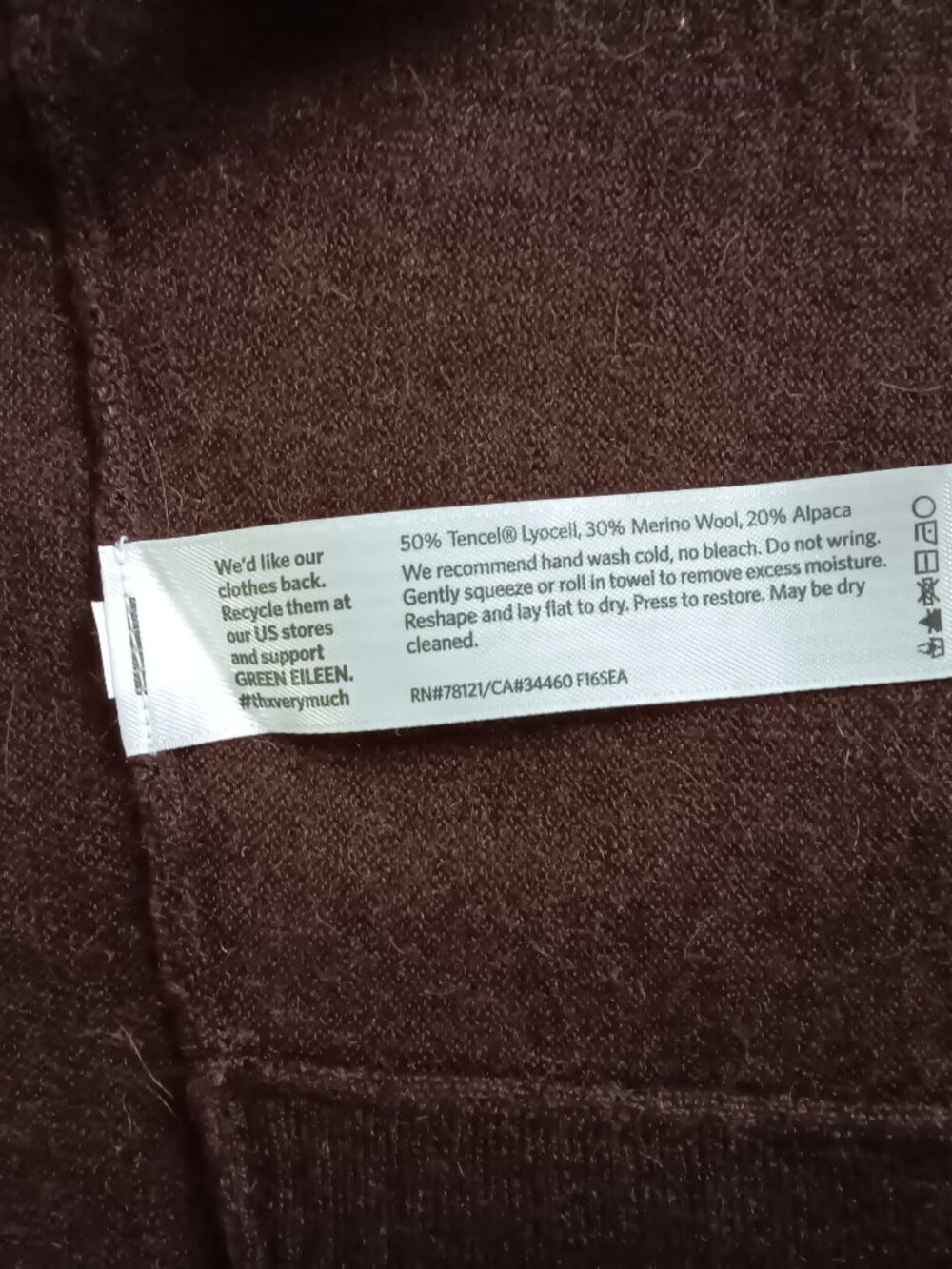 Eileen Fisher Lightweight Wool Blend Box top Sweater NWT MSRP $198 - Picture 7 of 7